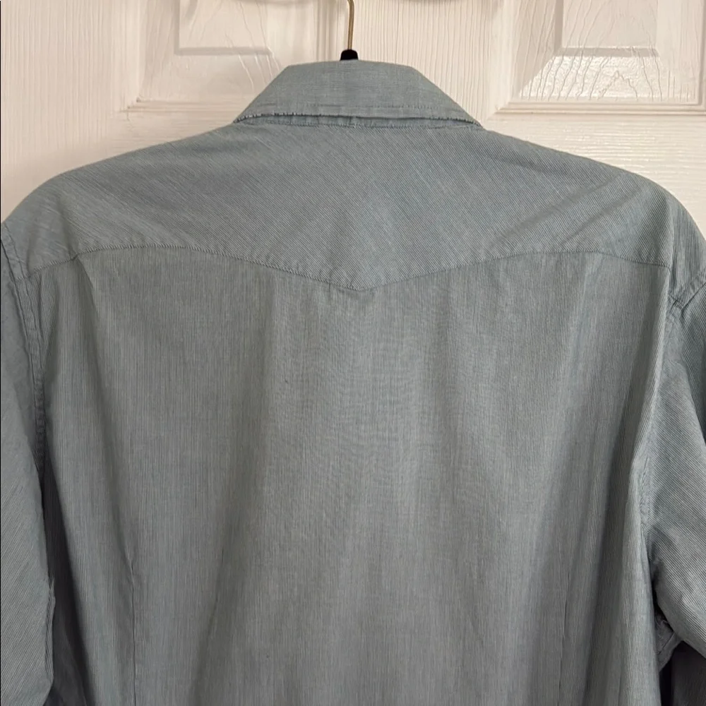 Banana Republic Green Western Slim Fit Casual Button Down Shirt #209